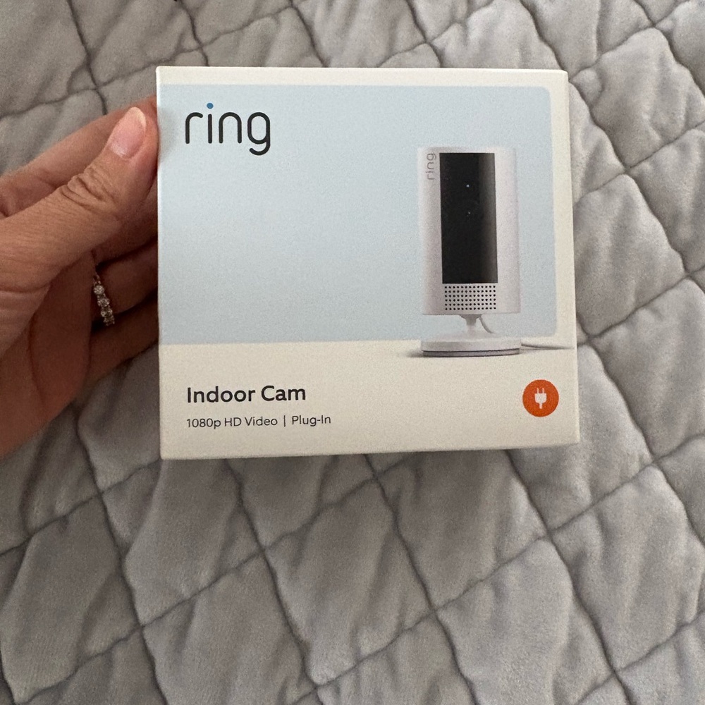 Ring Security Camera with Privacy Cover